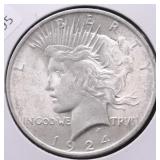 1924 CHOICE BU PEACE DOLLAR