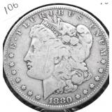 1880 MORGAN DOLLAR VG