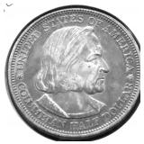 1892 CHOICE BU COLUMBIA EXPO HALF DOLLAR