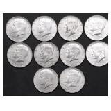 10 40 % SILVER HALF DOLLARS