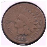 1864 L INDIAN HEAD CENT VG
