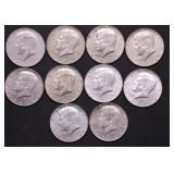 10 40 % SILVER HALF DOLLARS