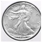 1943 WALKING HALF DOLLAR AU