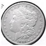 1886 MORGAN DOLLAR VG