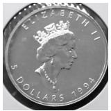 1994 CANADA MAPLE LEAF GEM