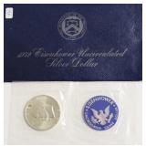 1972 S SILVER GSA IKE DOLLAR