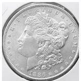 1886 CHOICE BU MORGAN DOLLAR