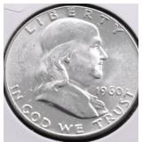 1960 CHOICE BU FRANKLIN HALF DOLLAR