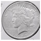 1922 S PEACE DOLLAR XF
