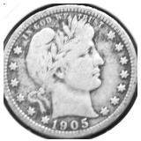 1905 BARBER QUARTER F