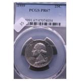 1959 PCGS PF67 WASHINGTON QUARTER