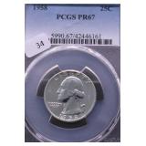 1958 PCGS PF67 WASHINGTON QUARTER
