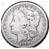 1879 S MORGAN DOLLAR VG