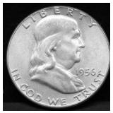 1956 CHOICE BU FRANKLIN  HALF DOLLAR