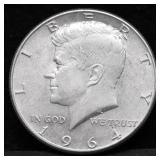1964 CHOICE BU KENNEDY HALF DOLLAR