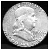 1963 CHOICE BU FRANKLIN HALF DOLLAR