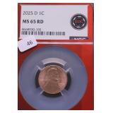 2025 D NGC MS65 RED LINCOLN CENT
