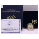 2008 PROOF GOLD HALF EAGLE W BOX PAPERS