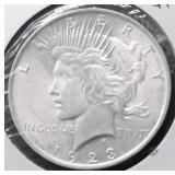 1923 CHOICE BU PEACE DOLLAR