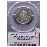 2000 S PCGS PF69DC WASHINGTON QUARTER