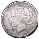 1927 PEACE DOLLAR XF