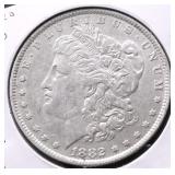 1882 O MICRO O MORGAN DOLLAR AU