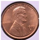 1970 S SM DATE GEM RED LINCOLN CEMT