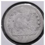 1851 O SEATED DIME AG