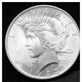 1923 CHOICE BU PEACE DOLLAR