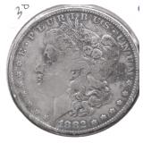 1882 O MORGAN DOLLAR VG