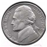 1960 D SUPURB GEM JEFEFRSON NICKEL