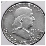 1962 PROOF FRANKLIN HALF DOLLAR