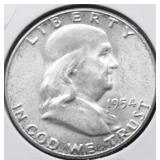 1954 CHOICE BU FRANKLIN HALF DOLLAR