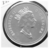 1996 CANADA SILVER DOLLAR GEM