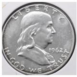 1962 PROOF FRANKLIN HALF DOLLAR