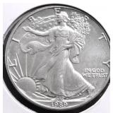 1989 SILVER EAGLE GEM
