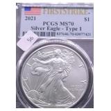 2021 PCGS MS70 SILVER EAGLE