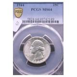 1944 PCGS MS64 WASHINGTON QUARETR