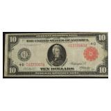 1914 10 $ FEDERAL RESERVE NOTE VF