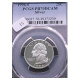 1996 S PCGS PF70 DC WASHINGTON QUARTER