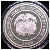32.9 GRAMS SILVER UTAH STATE SEAL