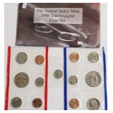 1996 MINT SET W 1996 W DIME