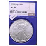2025 NGC MS69 SILVER EAGLE