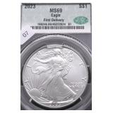 2023 CAC MS69 SILVER EAGLE