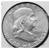 1963 GEM BU FRANKLIN HALF DOLLAR