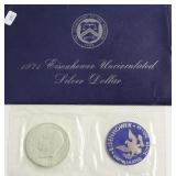 1971 S SILVER GSA IKE DOLLAR