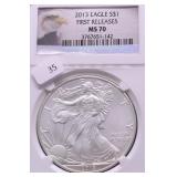 2013 NGC MS70 SILVER EAGLE