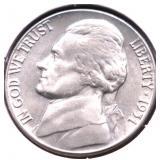 1951 SUPURB GEM JEFFEFRSON NICKEL