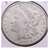 1921 S MORGAN DOLLAR XF
