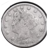 1890 V NICKEL VG